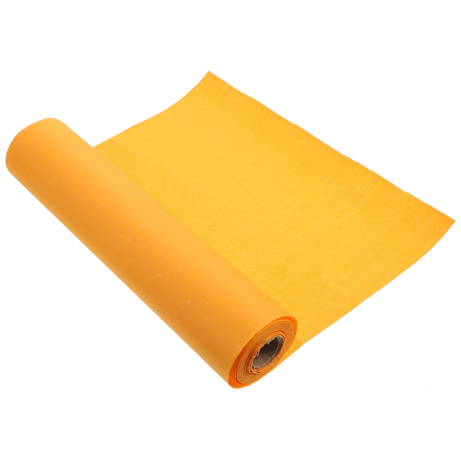 Chinese Calligraphy Xuan Rice Paper Traditional Xuan Paper Sumi Brush Painting Art Tissue for Crafts Letter Writing 0.35x20m Yellow