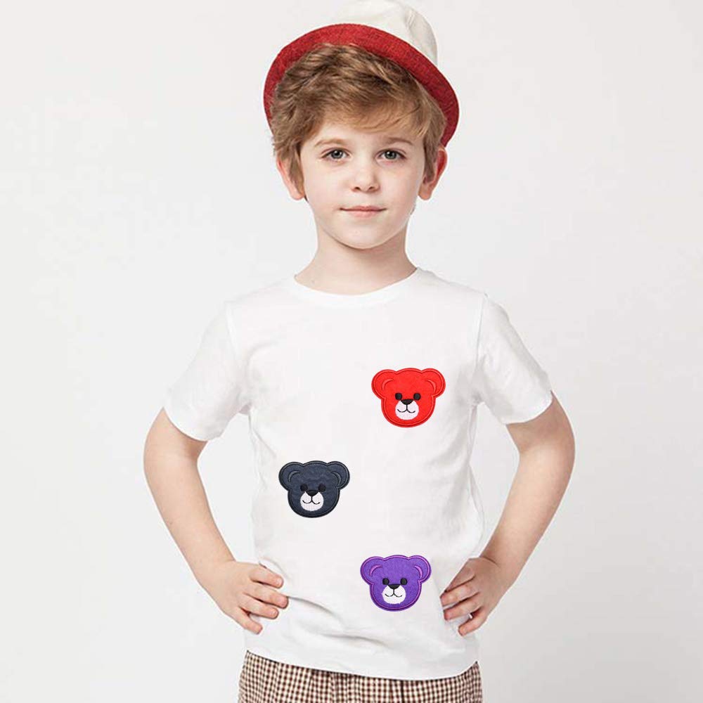 9 Toppe Ricamate A Forma Di Orso - Termoadesive E Da Cucire Per Personalizzare Jeans, Giacca, Zaino E Sciarpa - 2