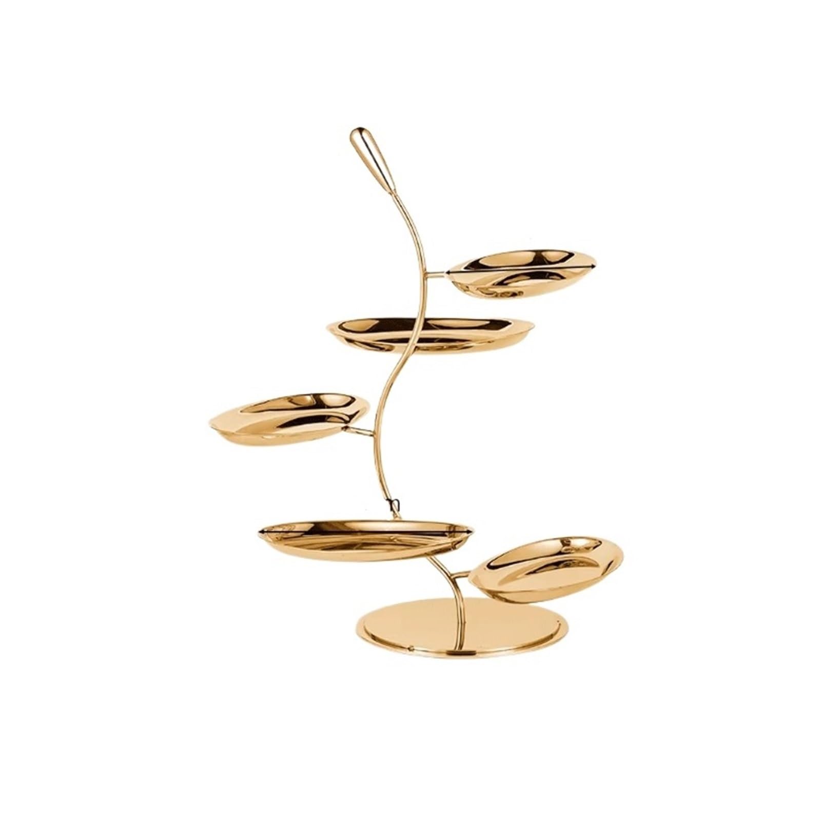 Yinj9562fg Cake display stand S-shaped Multi-tier Cake Stands, Buffet Display, And Creative Dessert Wedding(Gold)