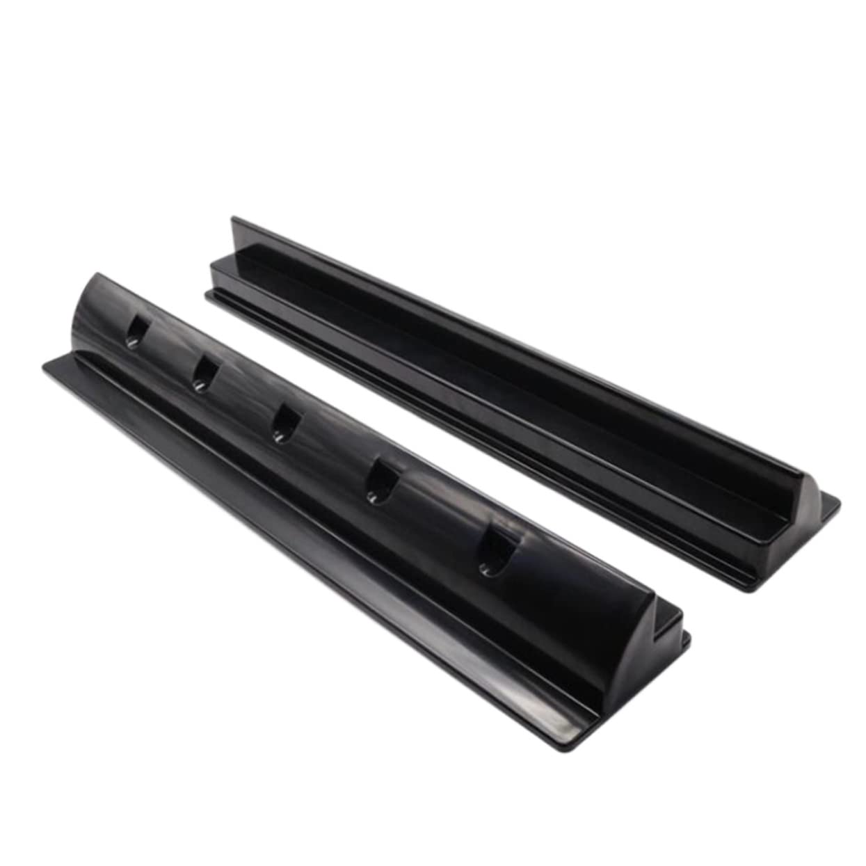 INOOMP Kit Fissaggio Pannelli Fotovoltaici 2 Pezzi Staffe Supporto Abs Nero per Tetto Camper Resistenza UV e Facile Installazione