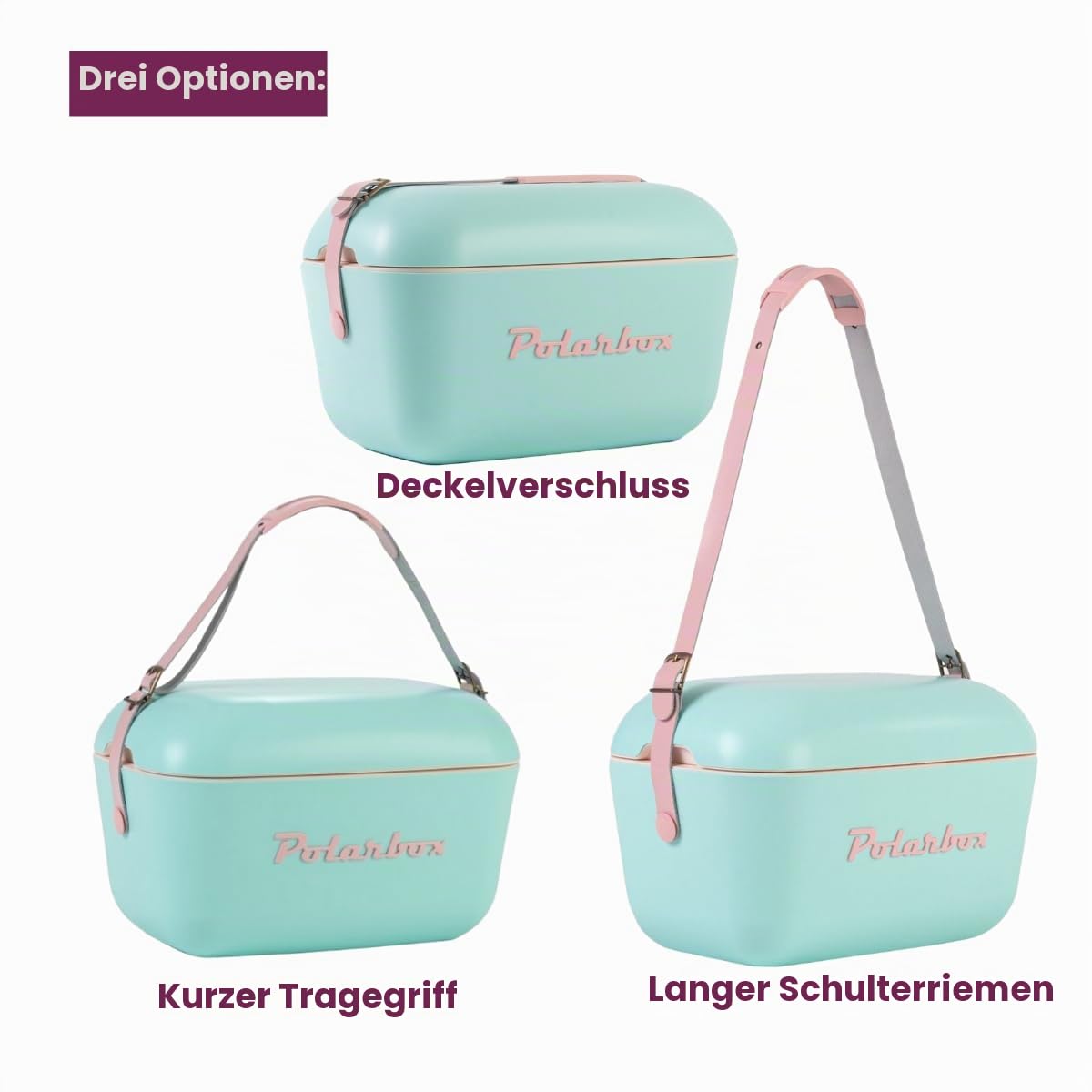 Polarbox Sorbet-Rosa Eisbox, 12 l