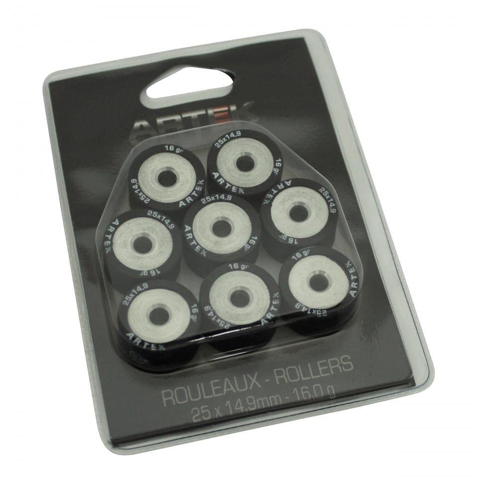 Galet variateur Artek 16g équilibré pour stabiliser la transmission Tmax 530