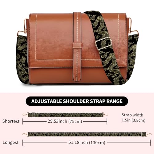 Image of Wide Purse Strap Replacement Crossbody, Funny Shoulder Strap Adjustable, Cute Bag Strap for Women Guitar Purses