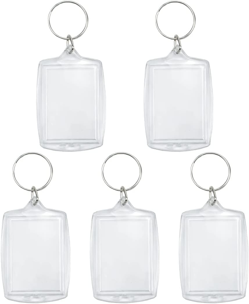 Lot De 50 Porte-clés Vierges En Bois Brut Pour Loisirs Créatifs