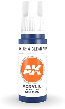 AK Interactive 3rd Gen Acrylic Clear Blue 17ml