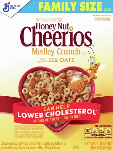 Image of Honey Nut Cheerios Medley Crunch, Cereal with Oats, 20.9 oz