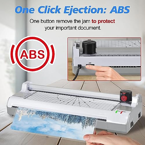 Máquina Laminadora Térmica A4 de 9 Polegadas, Laminação a Quente e Fria, Trabalho Confiável, Corte F