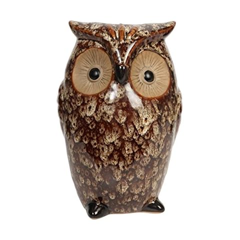 Hosley Ceramic Owl Vase Cover