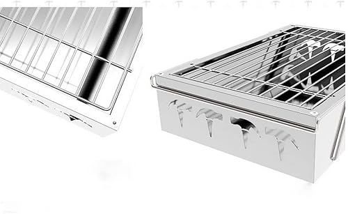 Miniatura 3 de Parrillas de barbacoa para patio, barbacoa de carbón, estufa de acero inoxidable, camping, picnic, barbacoa, accesorios
