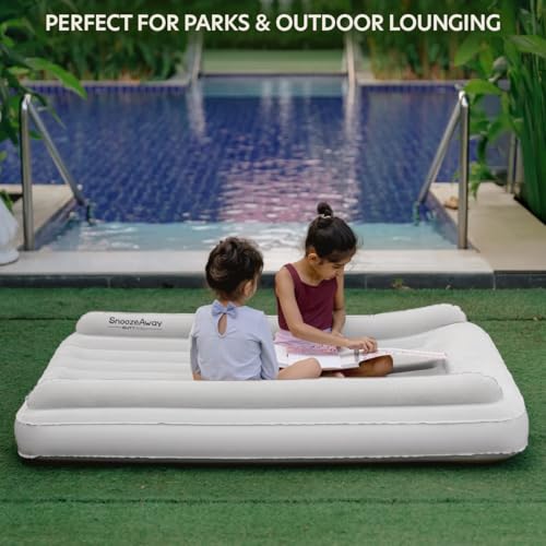 Image of BUTT BABY SnoozeAway Inflatable Bed with Rechargeable Air Pump, Ultralight Portable Ergonomic Bed for Kids & Adults | Floating Pool, Beach, Camping, Trekking, Indoor & Outdoor Relaxation (Warm Ivory)