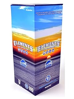 Elements 1 1/4 Rice Paper Pre-Rolled Cones (900 Pack)