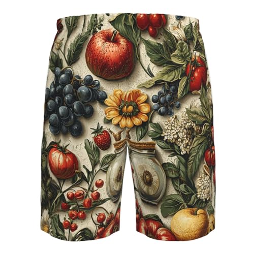 Men's Swim Trunks Bathing Suit Quick Dry Beach Board Shorts - Italian Theme Pattern Cool4