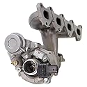 BESTPRICE 1x Turbolader inkl. Abgaskrümmer, Unterdruckdose und Schubumluftventil,