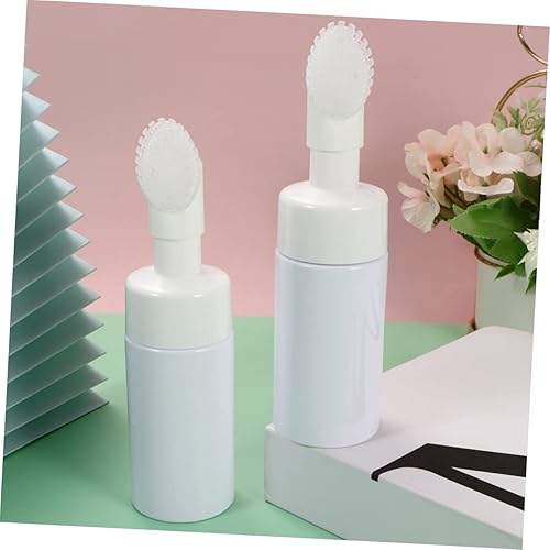 Miniatura 5 de FOMIYES 2 botellas de viaje transparentes, mini botellas de viaje, botella de spray de espuma de niebla fina, botellas de muestra, limpiador facial,