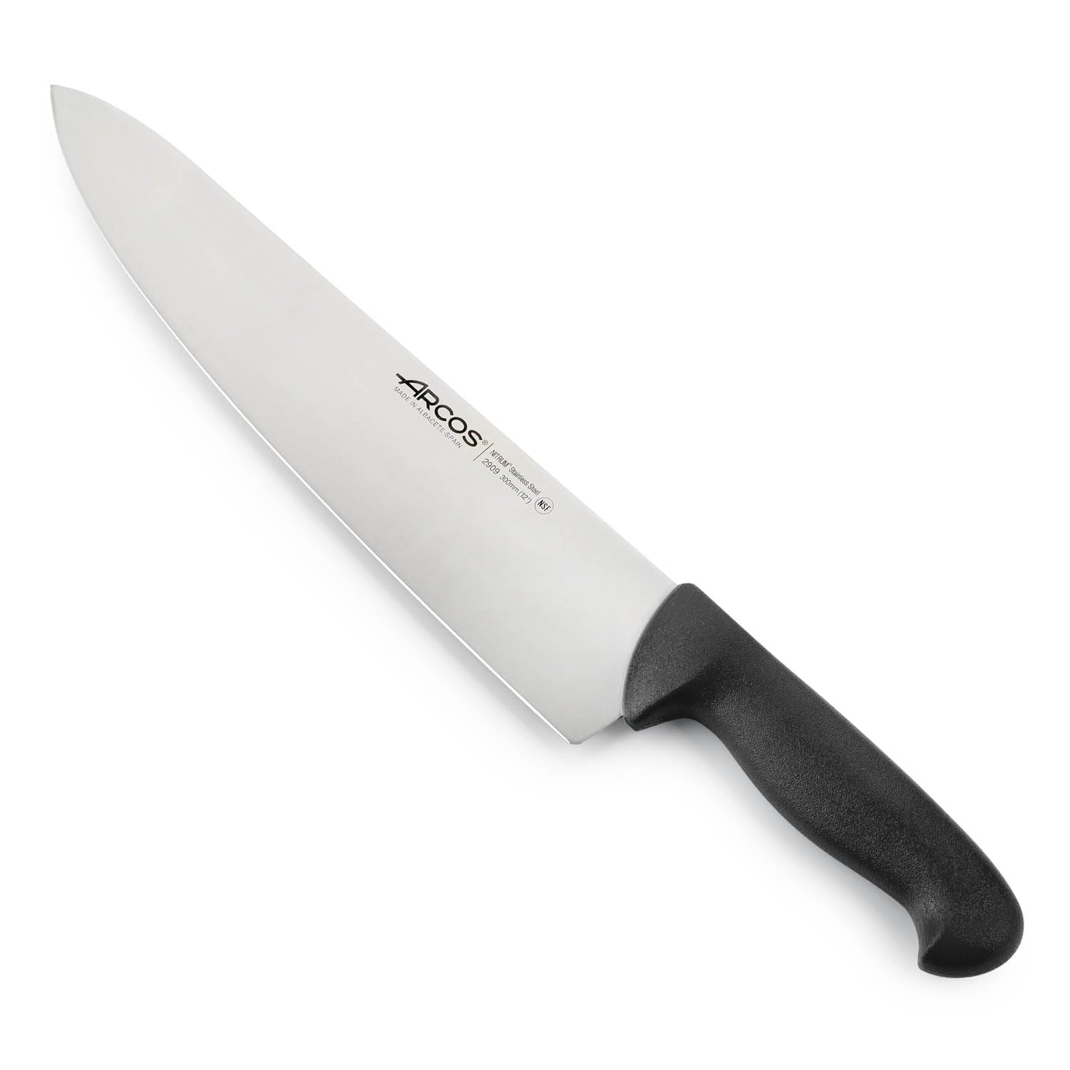 Arcos Cuchillo Chef con Hoja Acero Inoxidable Nitrum 200 mm. Cuchillo Cocina Profesional multipropósito. Mango ergonómico Polipropileno. Serie 2900. Color Negro. — view 13