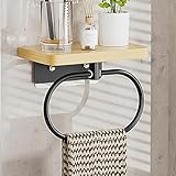 Photo Gallery melairy portasciugamani nero a parete in metallo porta salviette con ripiano in legno porta asciugamano autoadesivo antiruggine per bagno cucina balcone Photo Gallery melairy portasciugamani nero a parete in metallo porta salviette con ripiano in legno porta asciugamano autoadesivo antiruggine per bagno cucina balcone