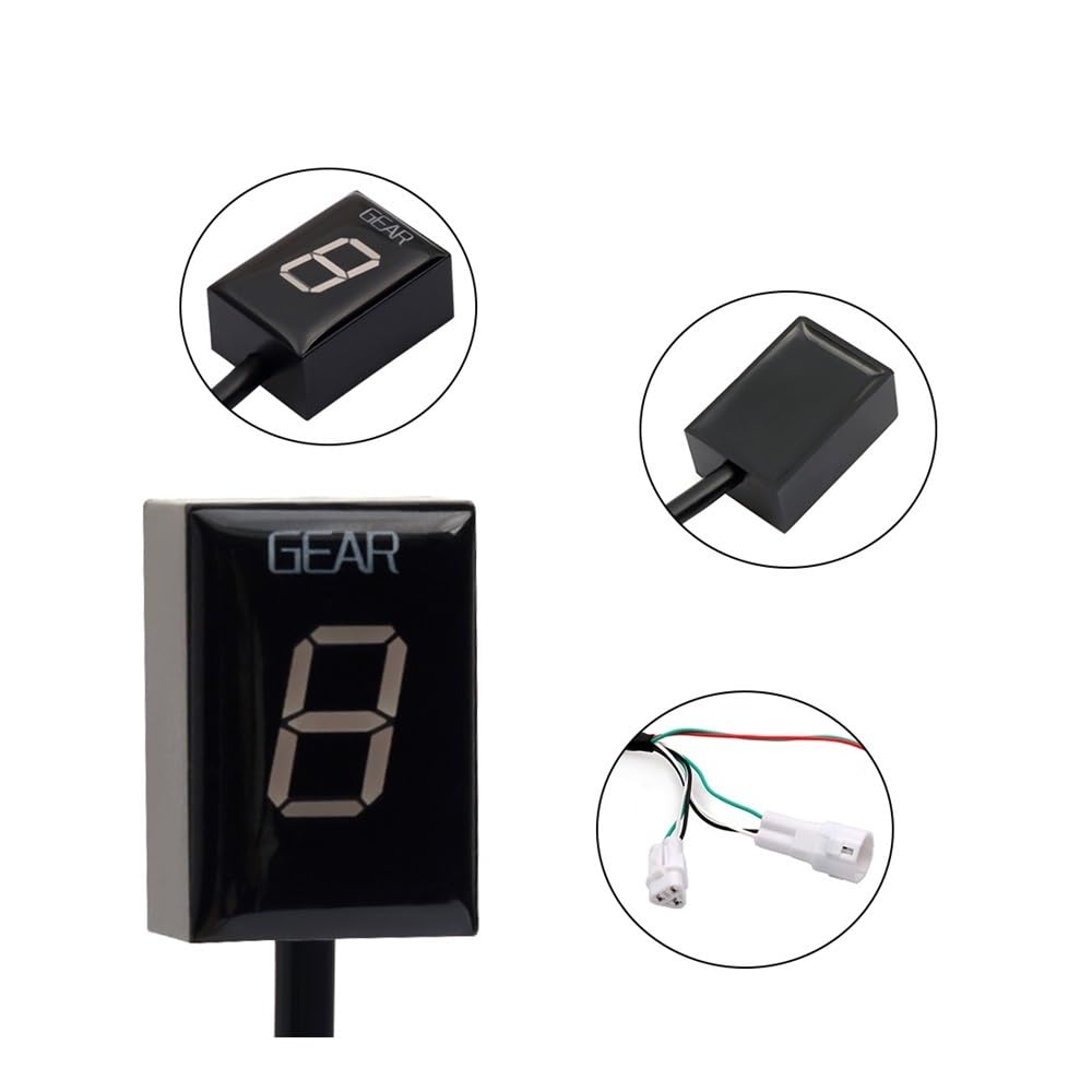 Indicatore Digitale di Marcia per Moto FZ1 FZ1N FZ1S FZ 1 1N 1S YZF-R1 Fz-16 Fz16 FZ8 Accessori per Moto Indicatore di Marcia Supporto ECU Visualizzazione velocità Marcia (Staffa Blu)