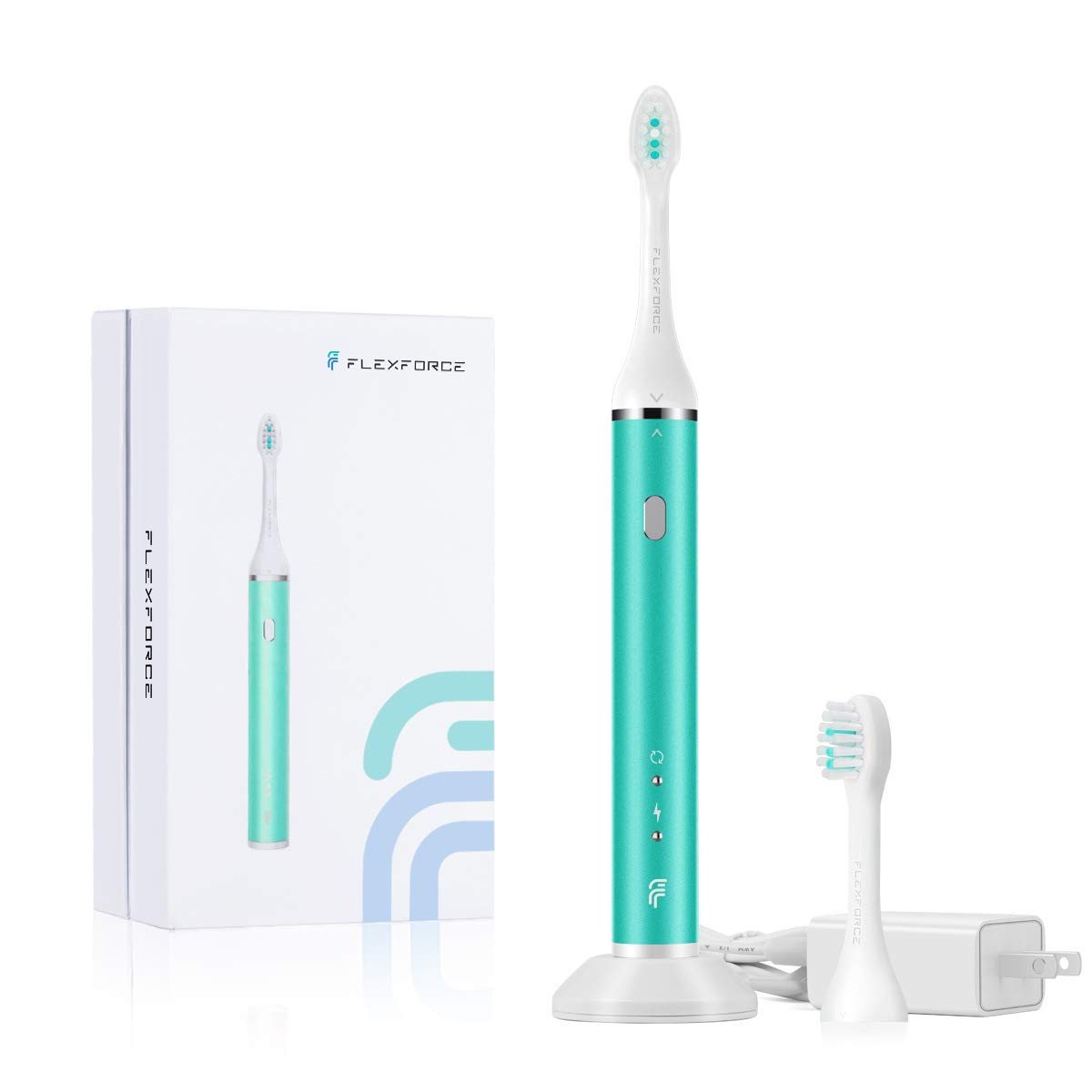 Buy Flexforce Electric Toothbrush Rechargeable with Pressure Sensor, Dupont Soft Bristles with 3
