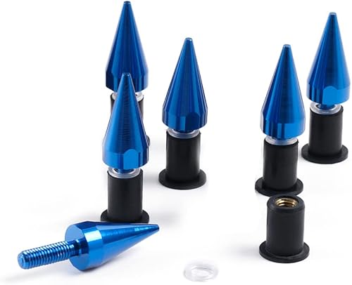 Miniatura 2 de Kit de tornillos para parabrisas de carenado rojo para Kawasaki ZZR250 ZZR-400 Z400 Z650 Z800 Z900 Tornillos para parabrisas sujetadores clips de