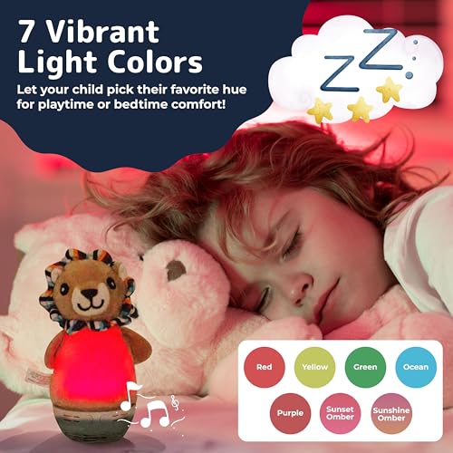 Lámpara de noche infantil Leoncito PREXTEX 3.9x6.9x3 in miniatura 4