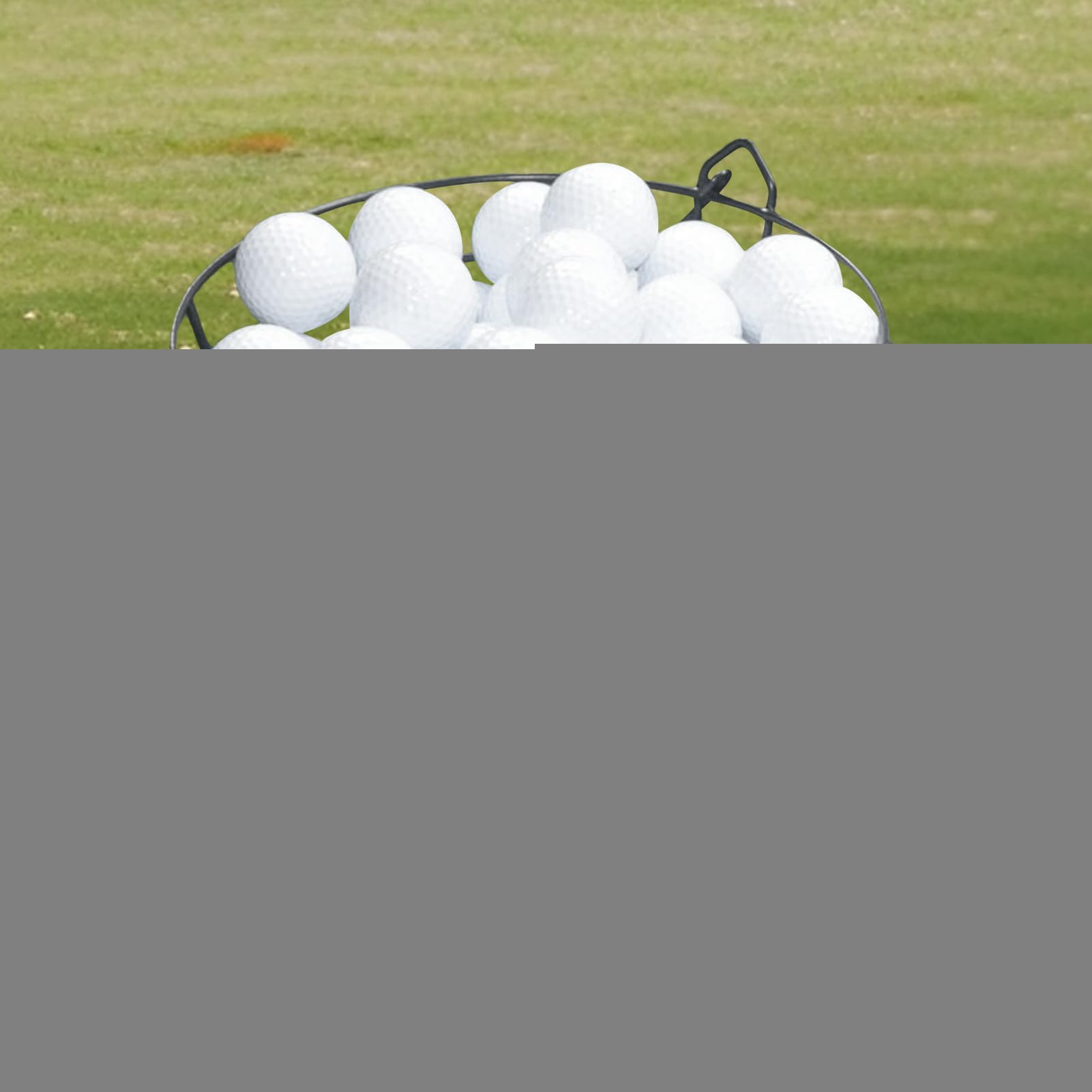 Golfball Eimer – Korb Für 100 Bälle Aus Robustem Draht, Tragbarer Organizer Mit Griff | Organisation Für Golftraining, Zuhause, Garten, Übungsgelände, Platz, Sportevent, Geschenkidee Für Ehemann Vater