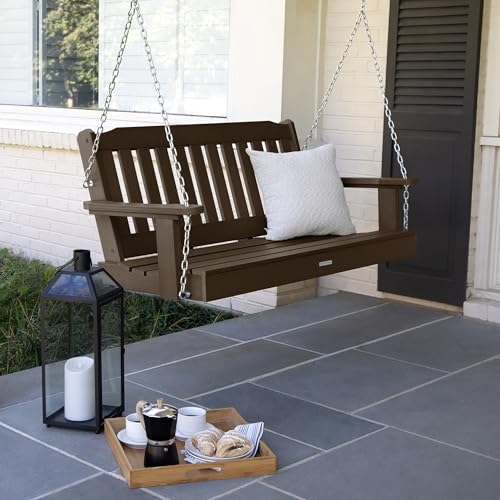 Image of Highwood AD-PORL2-ACE Lehigh Porch Swing, 4 Feet, Weathered Acorn