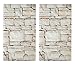Produktbild Zeller 26294 Herdabdeck-/Schneideplatten Stone, 2-er Set, Glas, dekor, 52 x 30 x 0.8 cm, 2 Einheiten
