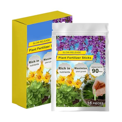 Rrlihjgu Bastones Nutritivos para Plantas - Puntas De Alimento Vegetal Fertilizante,Suministros De Jardinería Para El Cuidado Del Follaje De Suculentas, Plantas De Interior Y Exterior, Bonsái Y Flores