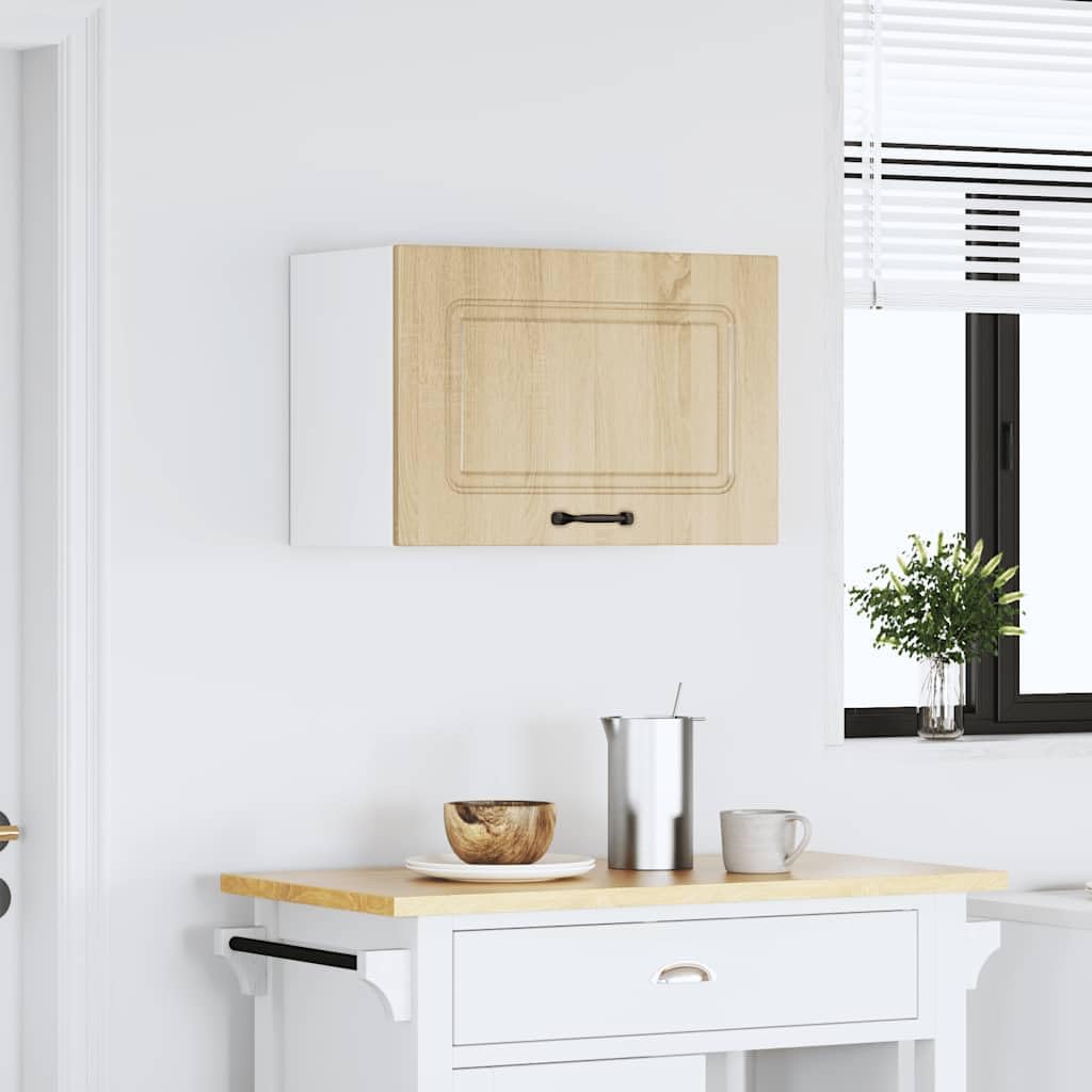 Pensile Cucina Kalmar in Truciolato Rovere Sonoma 60x31x40 cm | Mobiletto pensile salvaspazio per la cucina e area pranzo, adatto per organizzare stoviglie e piccoli elettrodomestici.