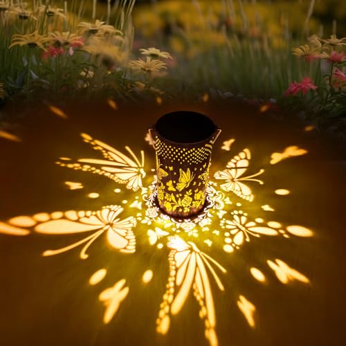 Coollamp LED Solar Laternen Outdoor Hängelaternen, Gartendeko für...