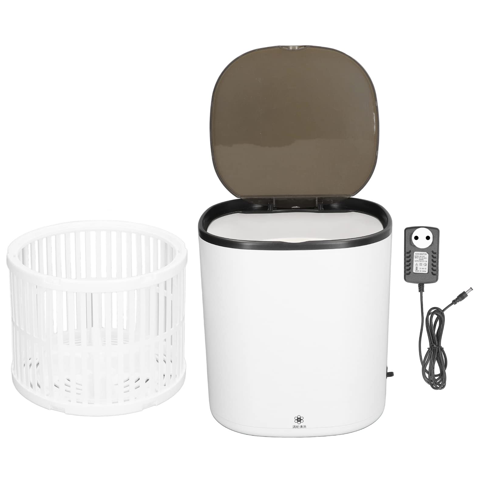 Hiraith Mini-wasmachine, centrifugale wasmodus, met de hand gesimuleerd, 4,5 l, mini-wasmachine met afvoermand voor de woning, EU-stekker