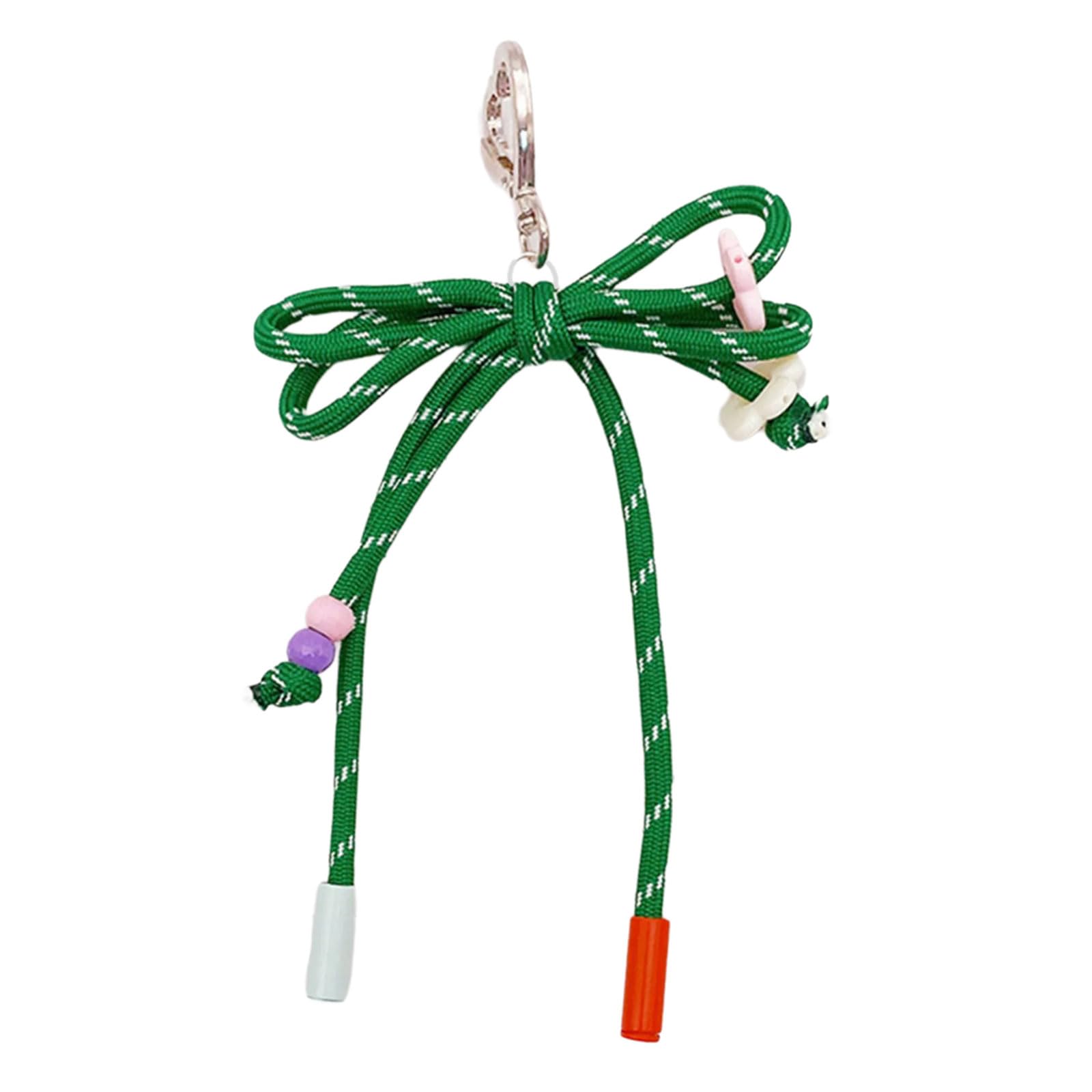 Maxtonser Colorful Nylon Braided Rope Keychain Comfortable Hand Feel Waterproof and Stain Resistant Craft Supplies Daily Use