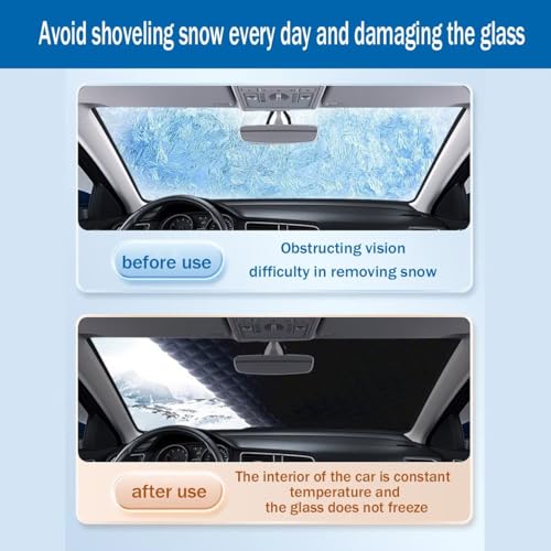 Ultra-Dick Auto Windschutzscheiben kompatibel mit Lex NX300h 2014-2021 Sonnenschutz für Auto mit Magneten für Windschutzscheibe gegen Sonne, Frost, Schnee,