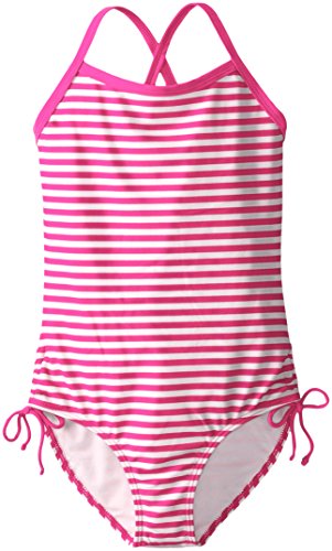 Maillot de bain 1 pièce Kanu Surf fille Bali Pink Stripe taille 7 ans