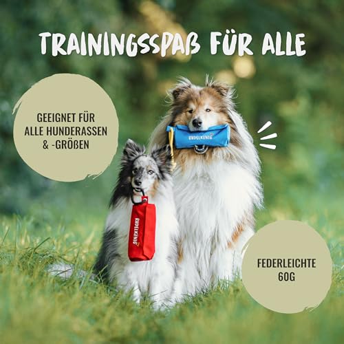 Rudelkönig Futterbeutel für Hunde - Apportierbeutel für Hundetraining - Robuster Futterdummy Hunde für Leckerlies - Dummy Hundetraining