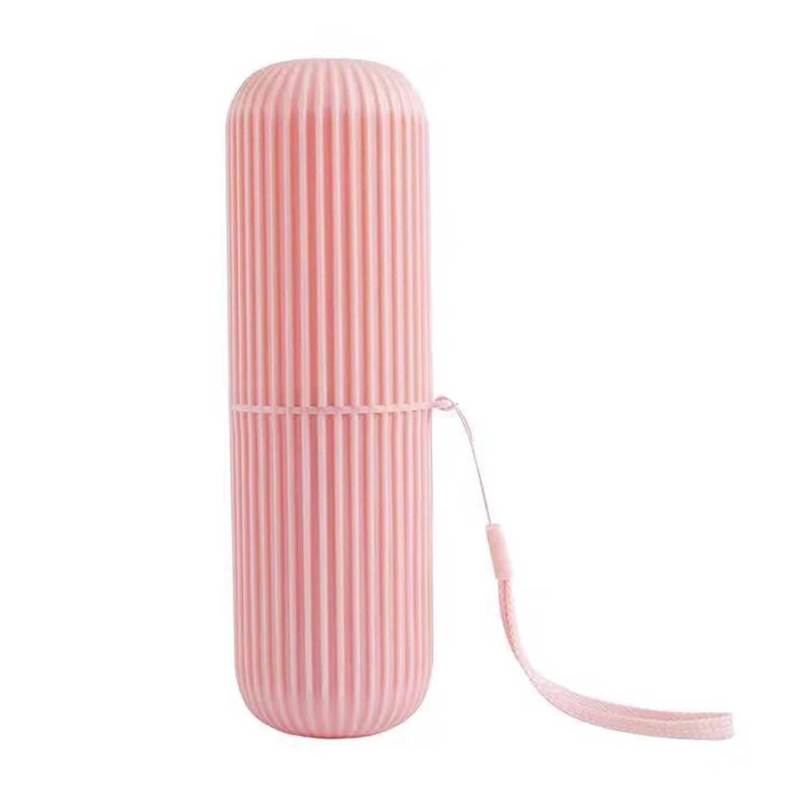 Vaso Para Cepillo De Dientes Caja redonda de plástico for taza de cepillo de dientes, soporte portátil for pasta de dientes, organizador for el hogar, estuche de almacenamiento, accesorios de baño, 3