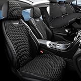 適合スズキ クロスビー シートカバー 麻 通気性 カーシートカバー シート プロテクター おしゃれ 前席と後席 5人乗り 黒