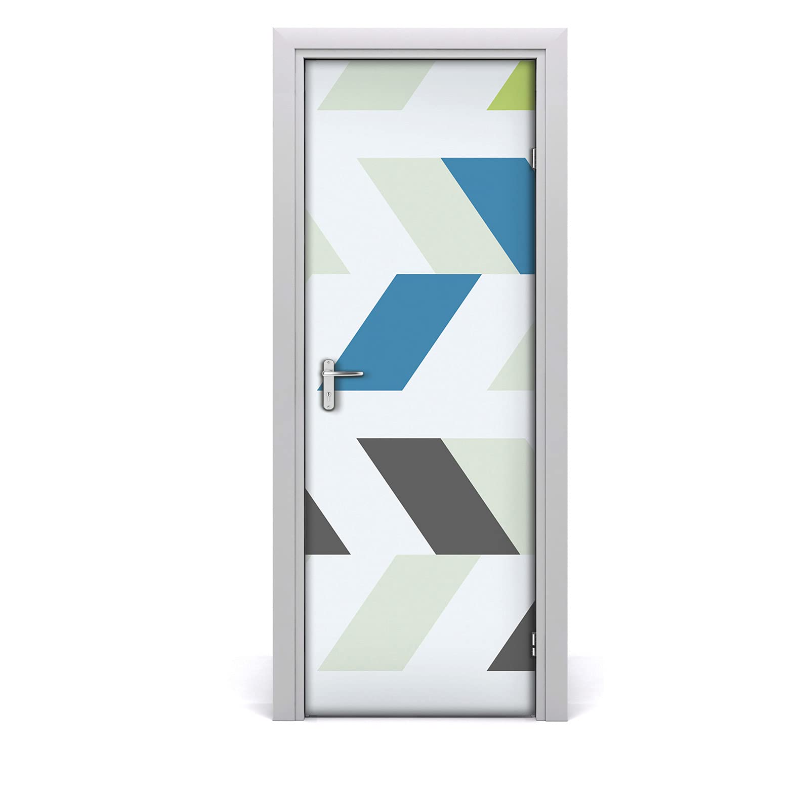 Adhesivo decorativo de puerta 85x200 cm vinilo impermeable autoadhesivo DIY gris