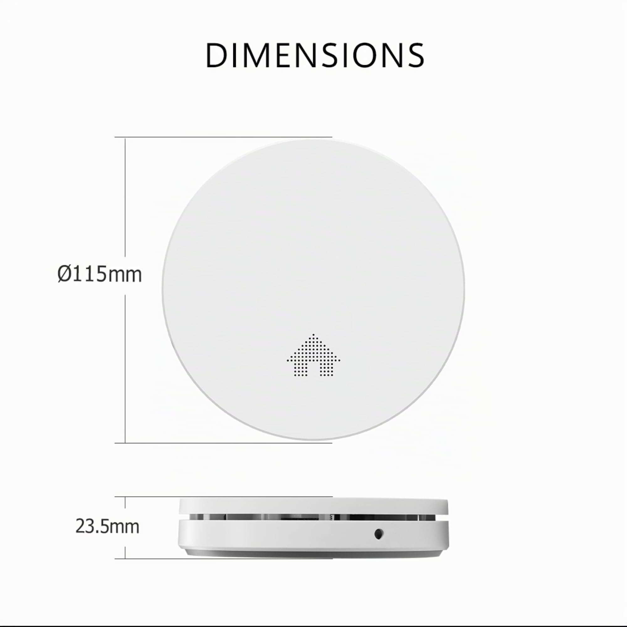 ELRO FF4610 Design-Brandschutz-Kit - 2X Ultraflacher Rauchmelder & Ultraflacher Kohlenmonoxid-Melder mit 10-Jahres-Batterie - Entspricht der europäischen Norm EN14604 und EN50291