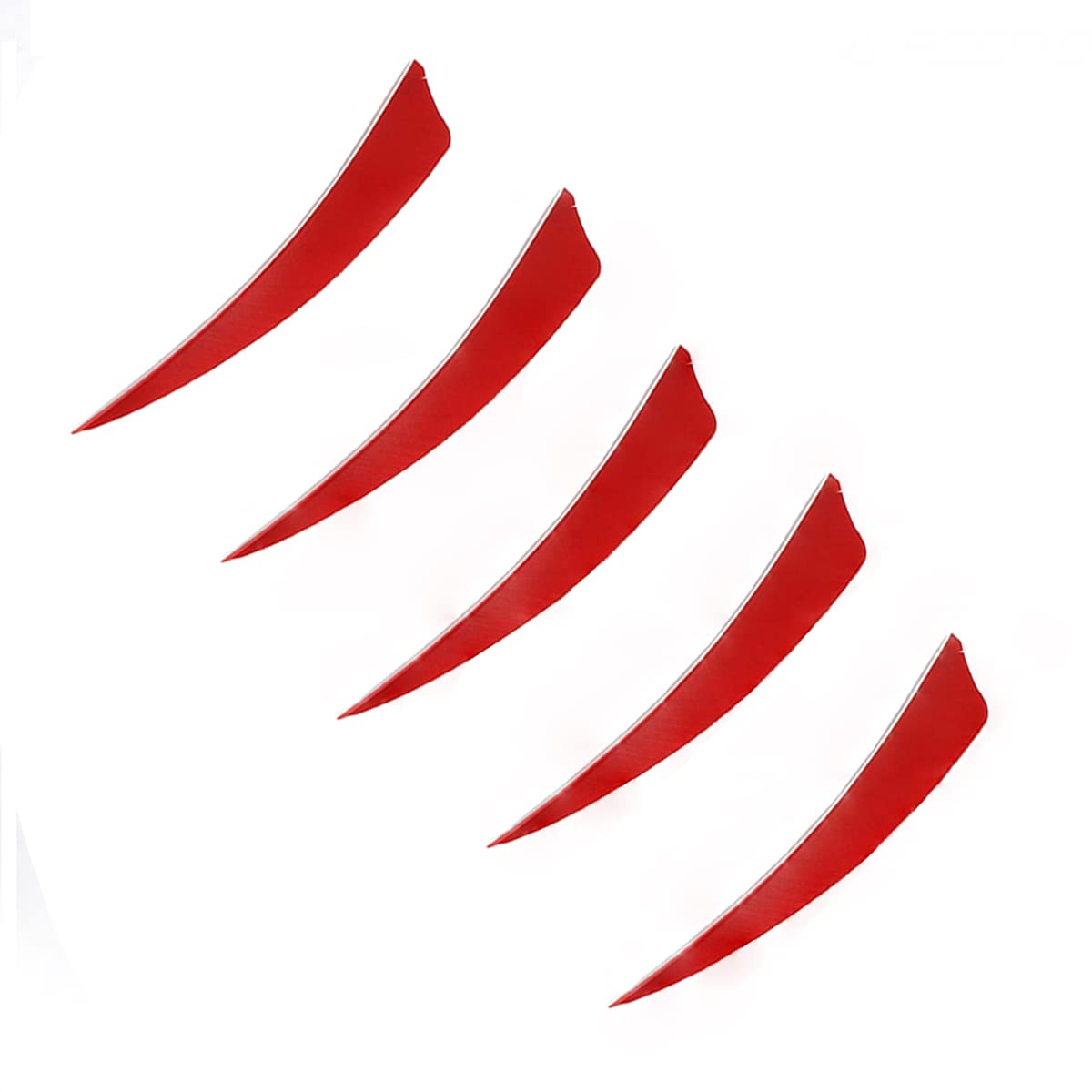 Piume Per Frecce Da Tiro Con L'Arco - 50 Pezzi - Piuma Di Tacchino Naturale A Forma Di Scudo - 5 Pollici - Foto 2