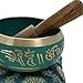 Bell Metal Tibetano Budista Canto Tazón Instrumento Musical para Meditación con Palo y Cojín - Calidad Superior 10780