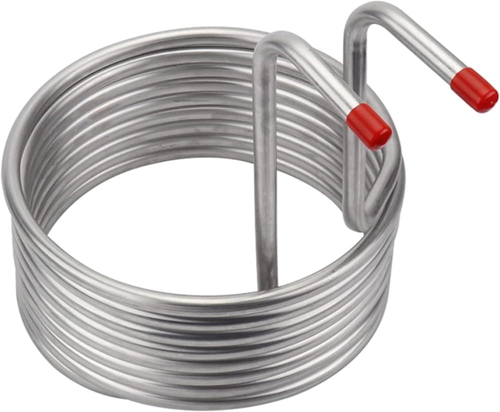 Home Brewing Beer Wort Chiller Pipe Wine Making Machine Part 8m 304 Stainless Steel Beer Cooling Coil - for Garden Hose Fittings