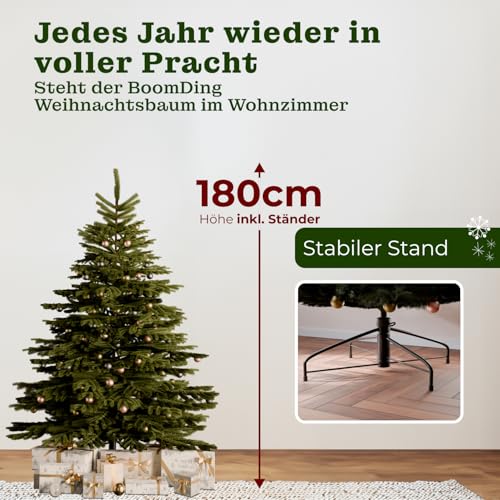 Künstlicher Weihnachtsbaum mit Beleuchtung | 180 cm | 400 LED | Weihnachtsbaum künstlich wie echt… – Ansicht 4