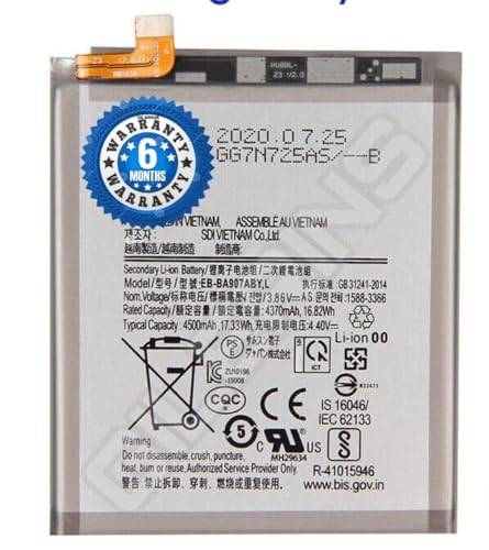 Image of Original EB-BA907ABY Battery for Samsung Galaxy S10 Lite Battery with 6 Month Warranty****(SEPAP55)