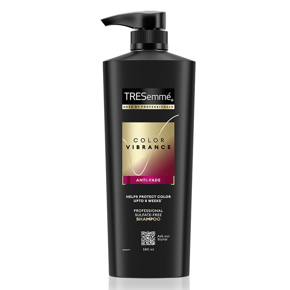 TRESemme Color Vibrance Shampoo 580ml With Sulfate-free formula and Anti-Fade Technology | Radiant Hair Color | Protects Colored Hair