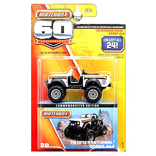 Matchbox 60th Anniversary Superfast 1976 International Scout 4x4 White