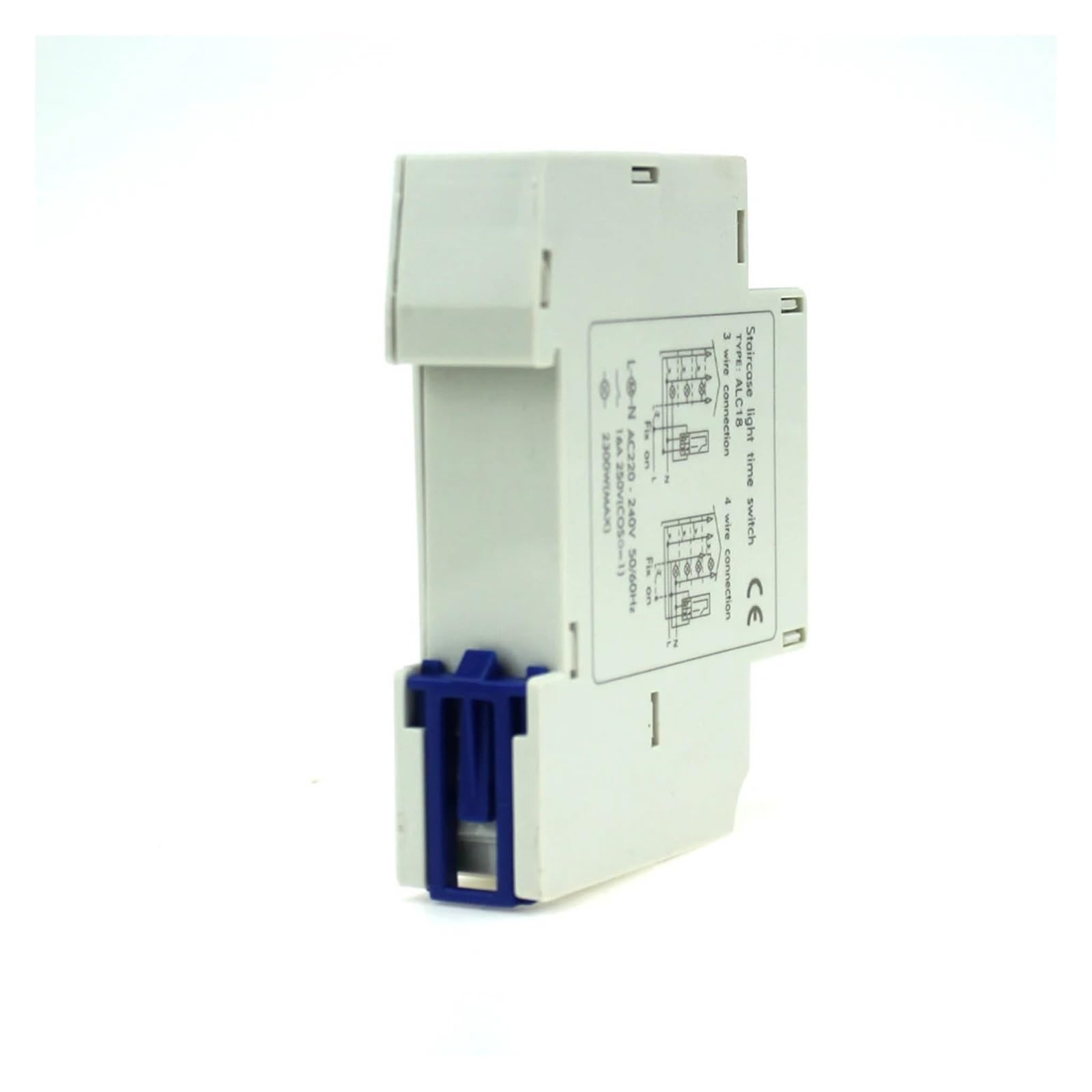 Minuteur d'éclairage d'escalier avec rail DIN ALC18, contrôleur pour éclairage de couloir, minuteur mécanique sur rail, 16 A, 220 V (ALST8)