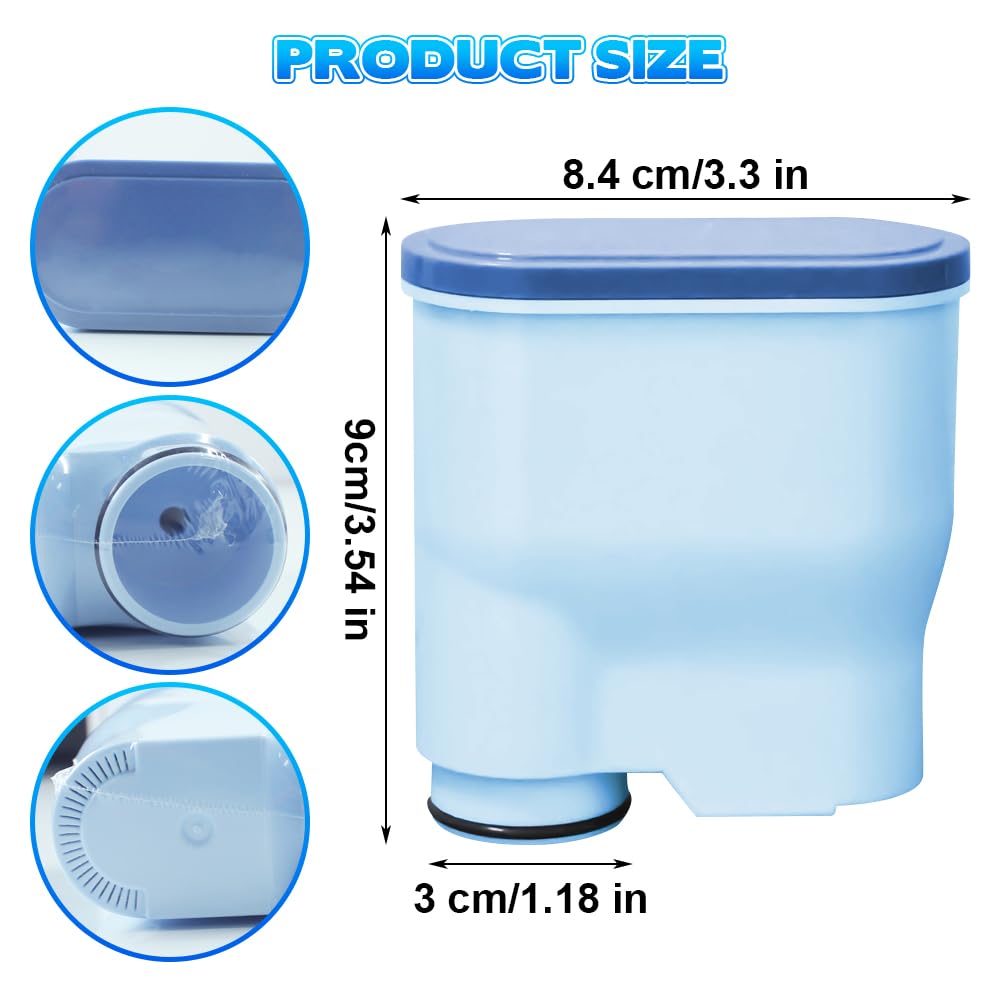 Dayinkes 3PCS Coffee Filter Compatible with Philips AquaClean CA6903/10/00 /01/22 /47, Aqua Clean Filter for Philips Coffee Machine, dedicated Anti-Lime Scale Water Purifier