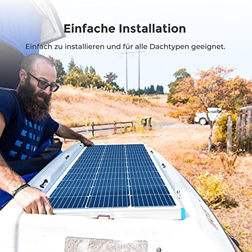 Renogy 100W Solar Panel 12 Volt High-Efficiency Monocrystalline Module PV Power for Motorhome, Boat, Caravan, Campervan and Off-Grid Applications - Image 7