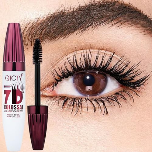Image of 7D Mascara Ultra Black Volumizing & Lengthening, Waterproof Smudge Proof, Curling Effect, 24H Flawless Wear